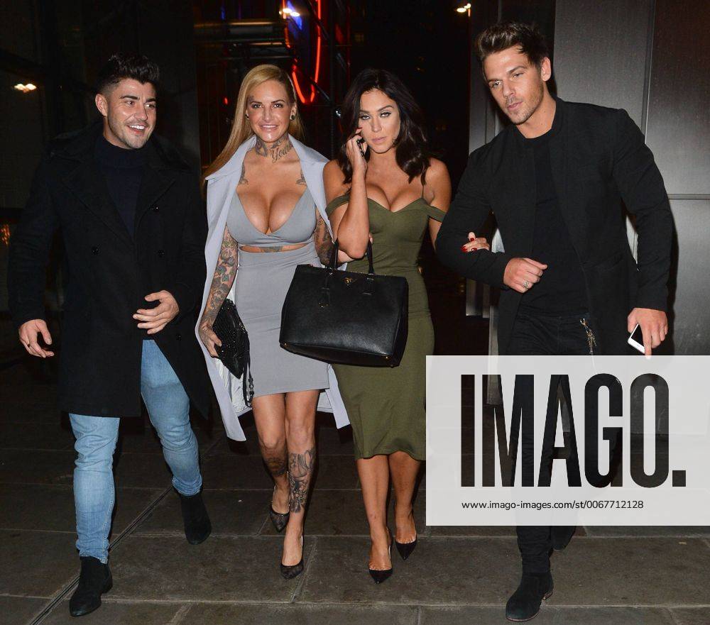 Ex On The Beach reality television personalities Jemma Lucy, Rogan O Connor  and Joss Mooney and