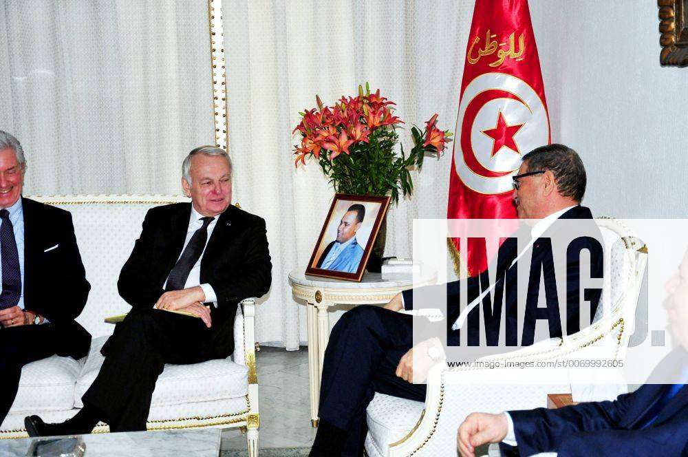 Tunesiens Premier Essid Empfängt Frankreichs Außenminister Ayrault Tunisian Prime Minister Habib E