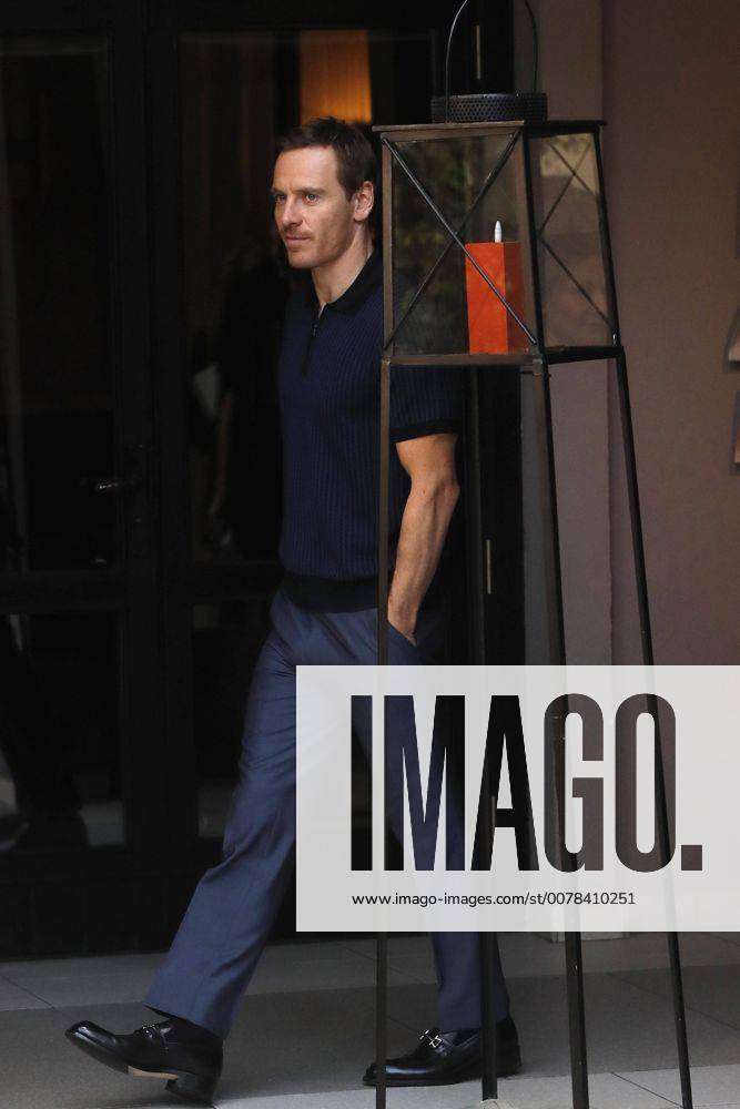 German Born Irish Actor Michael Fassbender Poses For The Media During The Presentation Of The Film