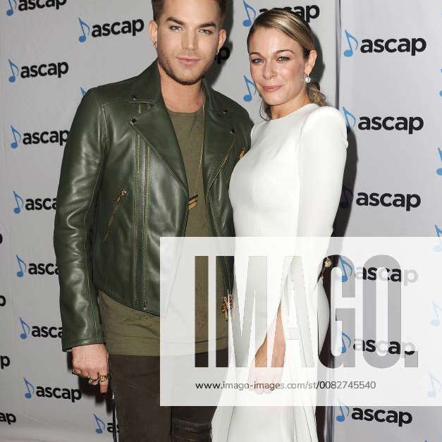 Adam Lambert and LeAnn Rimes arriving at the ASCAP Pop Music Awards in