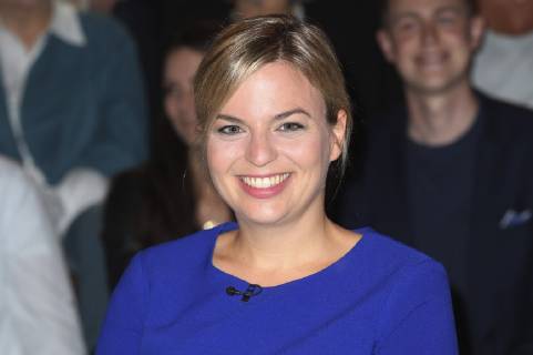 Katharina Schulze bei der Aufzeichnung der ZDF-Talkshow Markus Lanz im  Fernsehmacher Studio im
