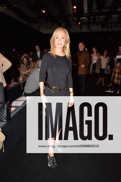 Carmen Lomana at the front row of Duarte during Pasarela Cibeles