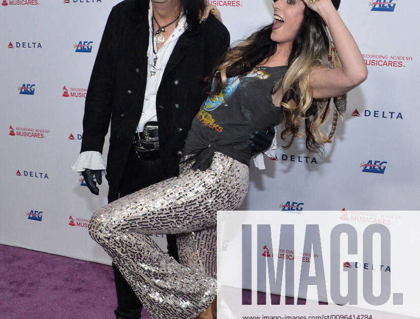 Alice Cooper and his daughter Calico Cooper arrive for the MusiCares ...