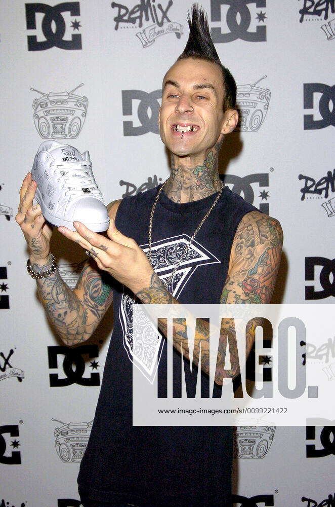 Travis Barker at arrivals for Travis Barker DC Shoes Launch Party, LAX