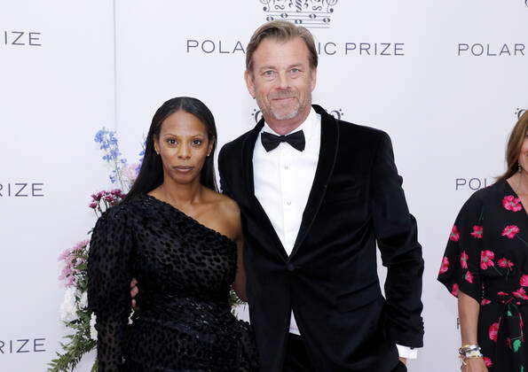 Michael Wolf with wife Lili Assefa Polar Music Prize, Grand Hotel,  Stockholm, 2019 06 11 c Patrik