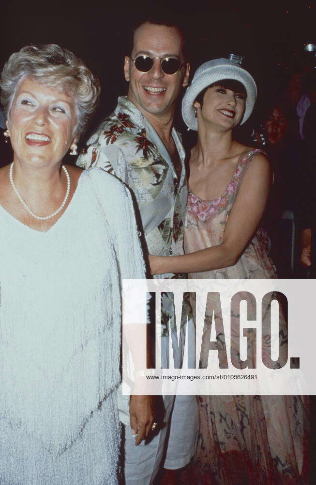 Marlene Willis, Bruce Willis and Demi Moore Los Angeles.CA.USA. Marlene