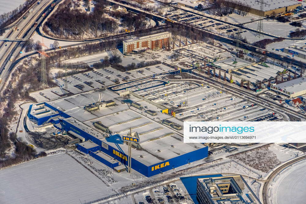 Luftbild, Kamen-Karree, IKEA Einrichtungshaus Kamen, Mercure Hotel, Kamen, Ruhrgebiet