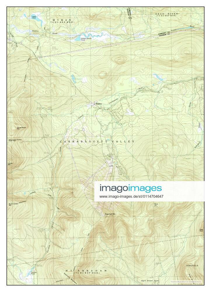 Sugarloaf Mtn, Maine, map 1997, 1:24000, United States of America by ...