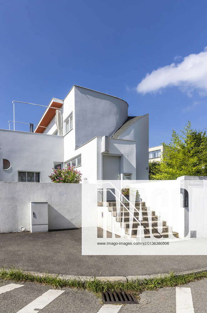 Haus von Architekt Hans Scharoun. Weißenhofsiedlung auf dem Killesberg in Stuttgart. Die