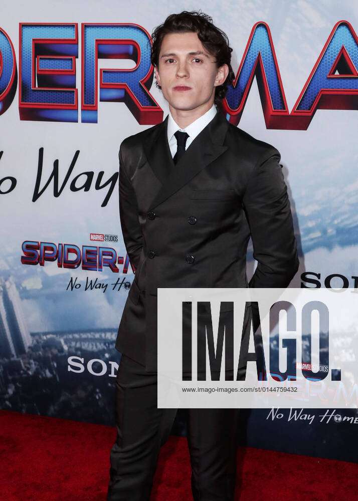 Los Angeles Premiere Of Columbia Pictures Spider-Man: No Way Home Actor Tom  Holland wearing a