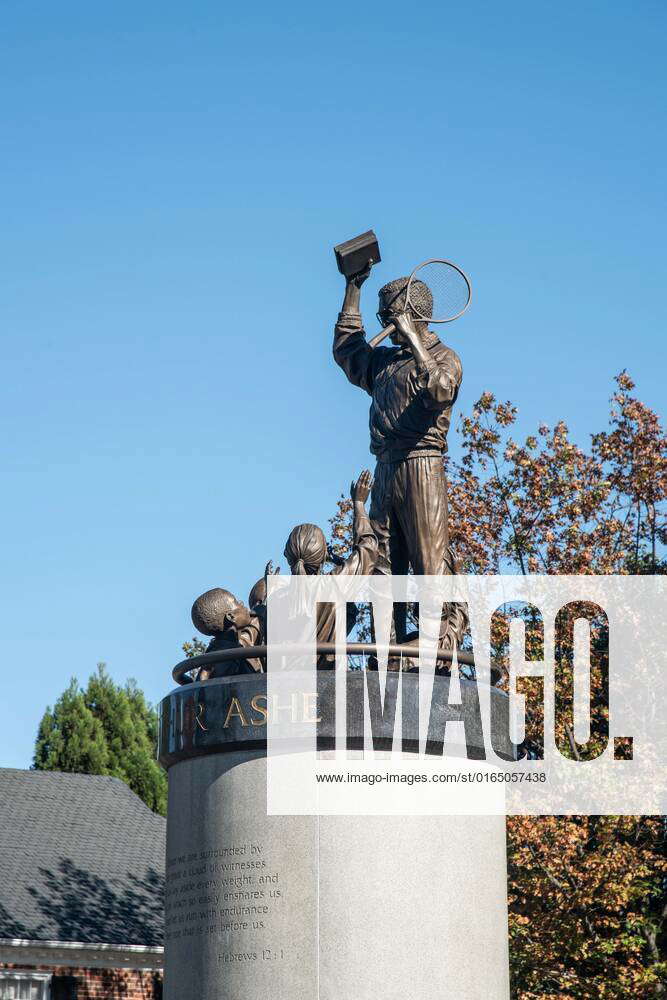 Statue of Arthur Ashe on Monument Avenue, Richmond, Virginia