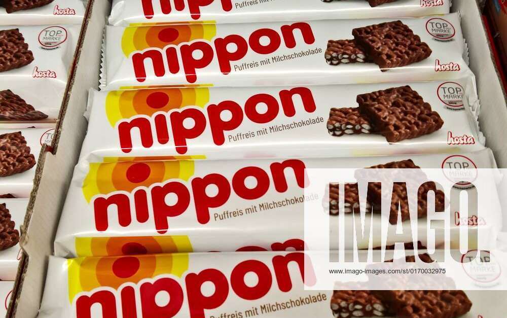Die Suessware Nippon besteht aus Puffreis-Haeppchen mit weiteren