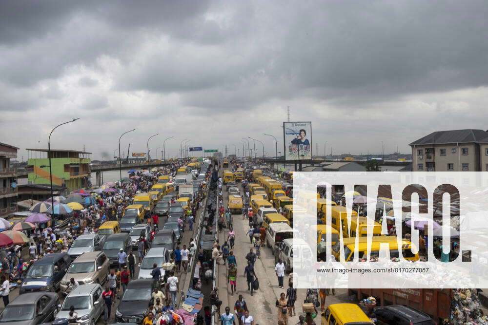 Overview of Balogun Lagos market, globally acknowledged as the ...