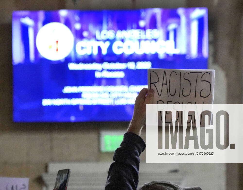 News Los Angeles city council meeting Oct 12, 2022; Los Angeles, CA