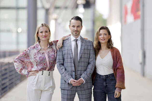 Schauspielerin Ania Niedieck (spielt Isabelle Reichenbach) und Schauspieler  Marc Dumitru (spielt