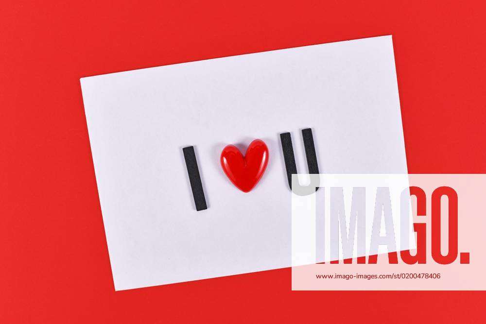Valentinstag Karte mit Foto & Text