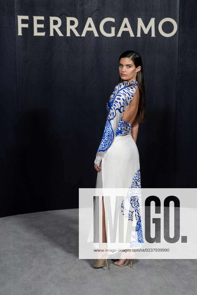 Portoghese model Sara Sampaio guest at the Ferragamo fashion show at