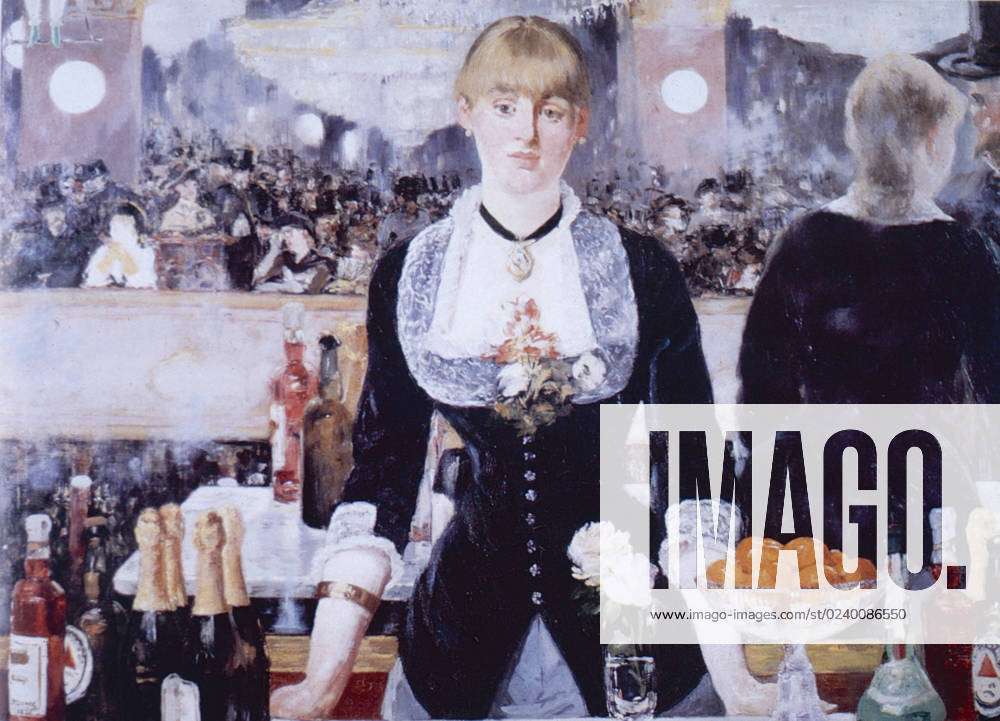 A Bar at the Folies-Bergere, painting by French artist Edouard Manet ...
