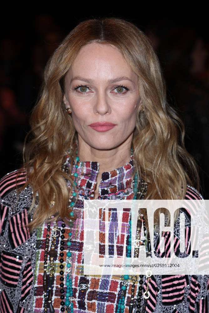 PFW - Chanel Front Row Vanessa Paradis attending the Chanel Front