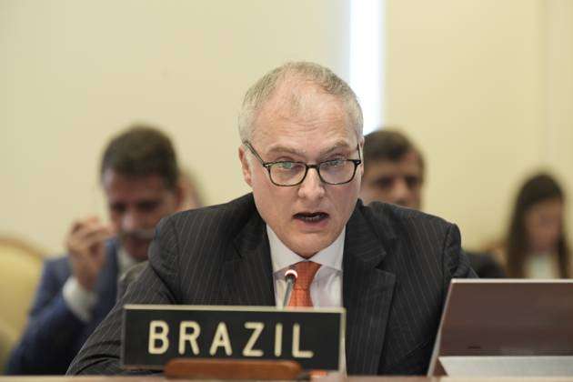 The permanent representative of Brazil to the Organization of American  States (OAS), Benoni Belli