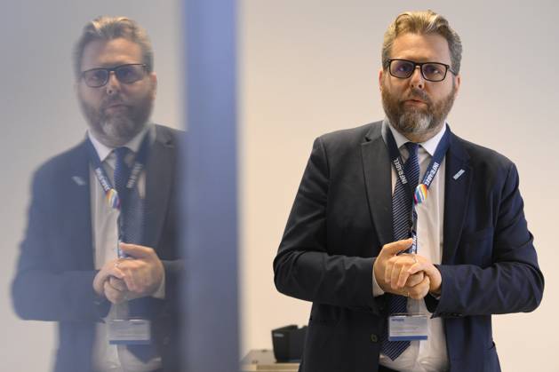 PC Infrabel BRUSSELS, BELGIUM - MAY 16: : Benoit Gilson, CEO Infrabel ...