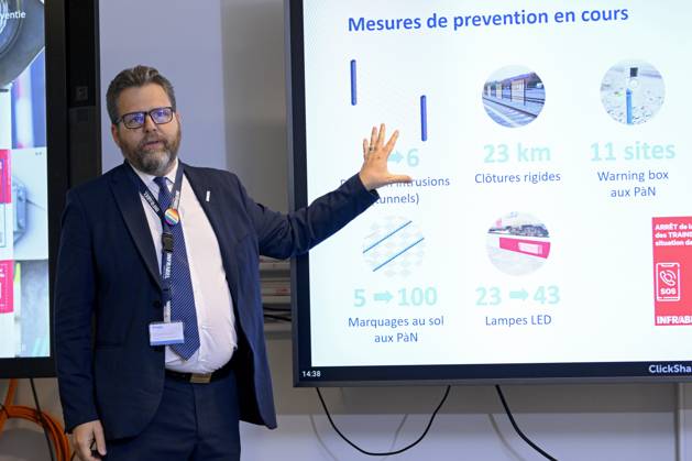 PC Infrabel BRUSSELS, BELGIUM - MAY 16: : Benoit Gilson, CEO Infrabel ...