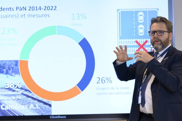 PC Infrabel BRUSSELS, BELGIUM - MAY 16: : Benoit Gilson, CEO Infrabel ...