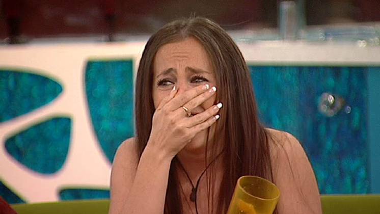 Rachel Rice in the Big Brother house the final night of BB9 at Elstree ...