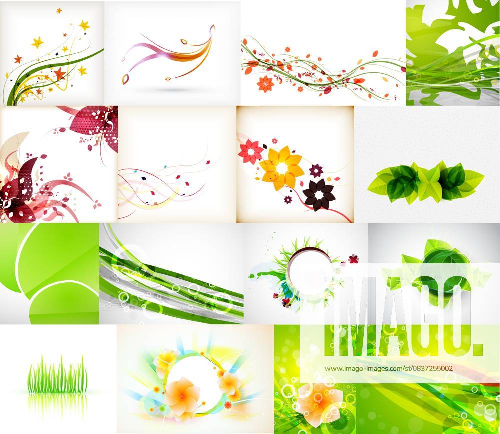 Green Abstract Nature Backgrounds A collection of vibrant green ...