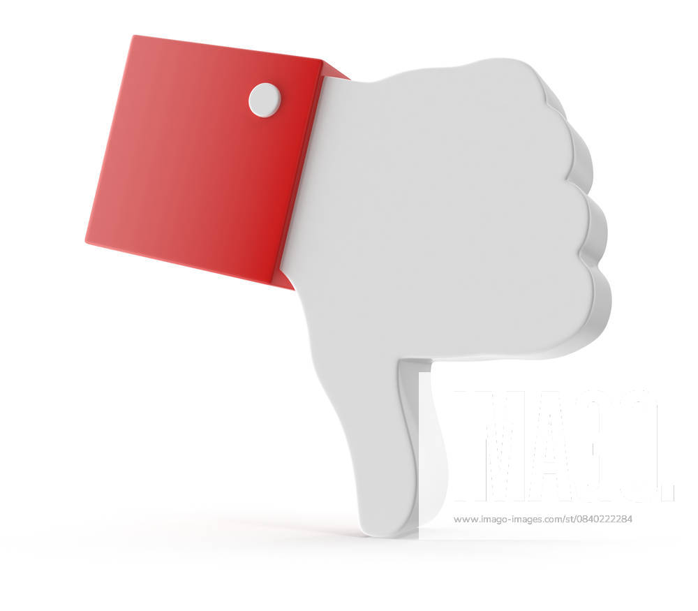 Rotes Dislike-Symbol Red Dislike Icon, This is a 3d rendered computer ...