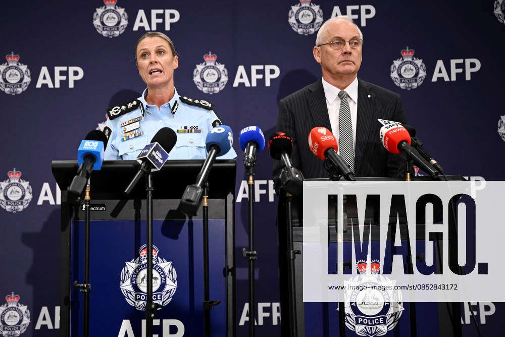 AFP WAR CRIMES PRESSER, Australian Federal Police Commissioner Krissy ...