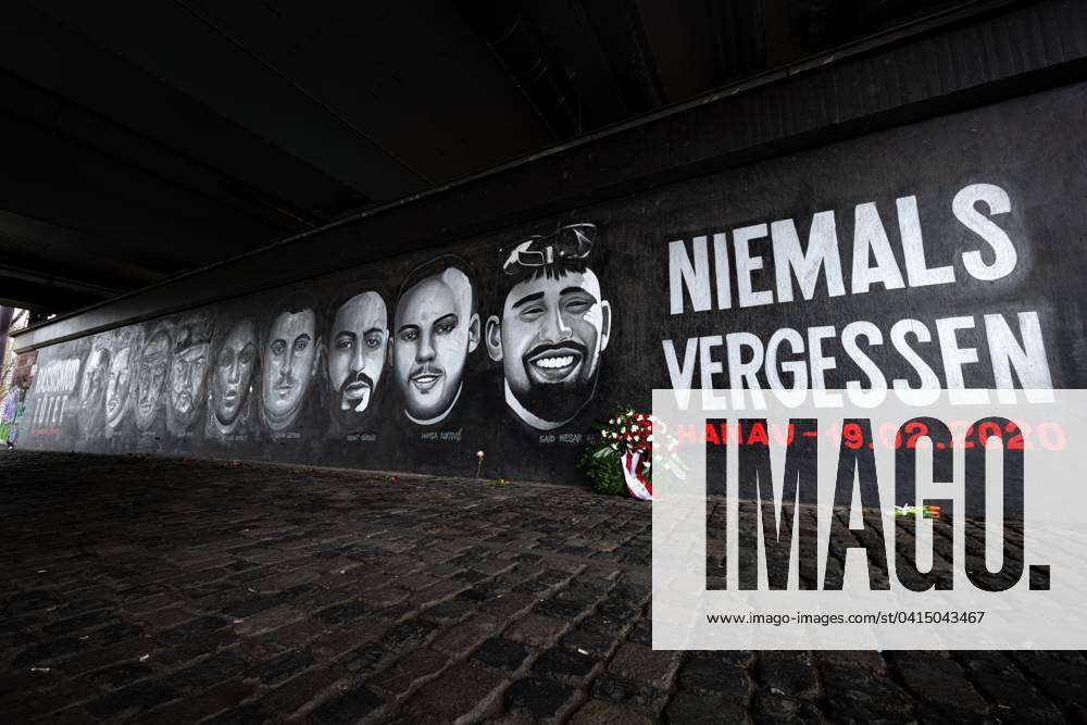 Gedenk-Graffito Anschlag in Hanau am 19.02.2020 (18.02.2024)