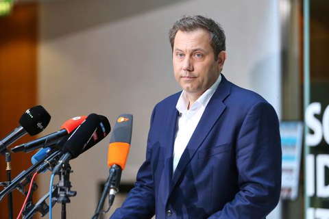 Berlin, SPD press conference at the Willy Brandt House