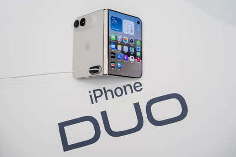 Hongkong, faltbares iPhone-Modell im Verkauf